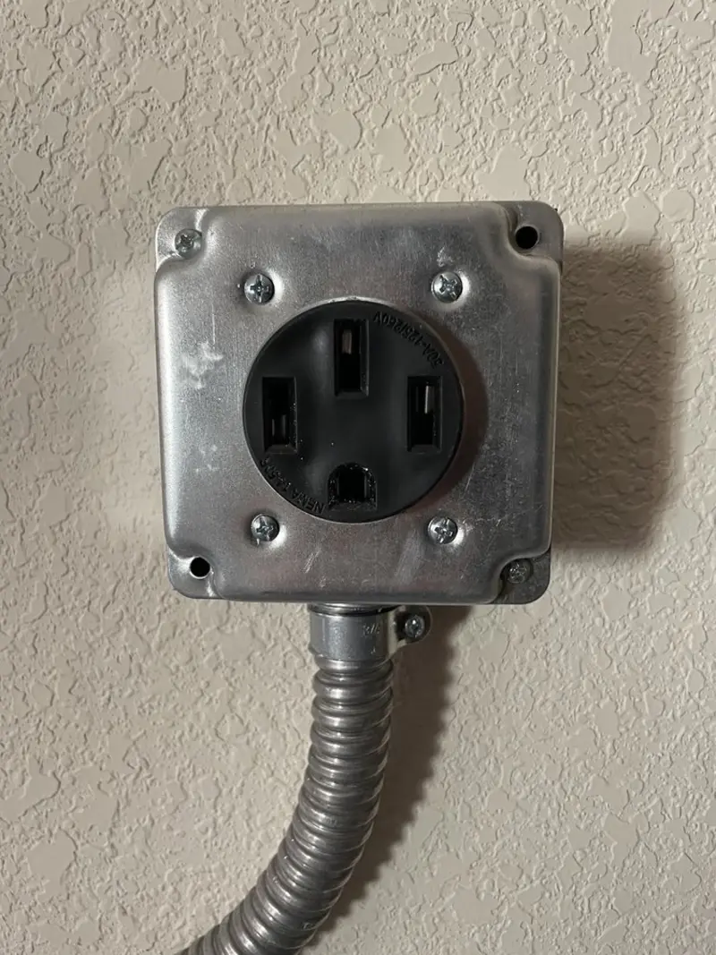 NEMA 14-50 outlet installed for Smart Home Electrical in Minisink